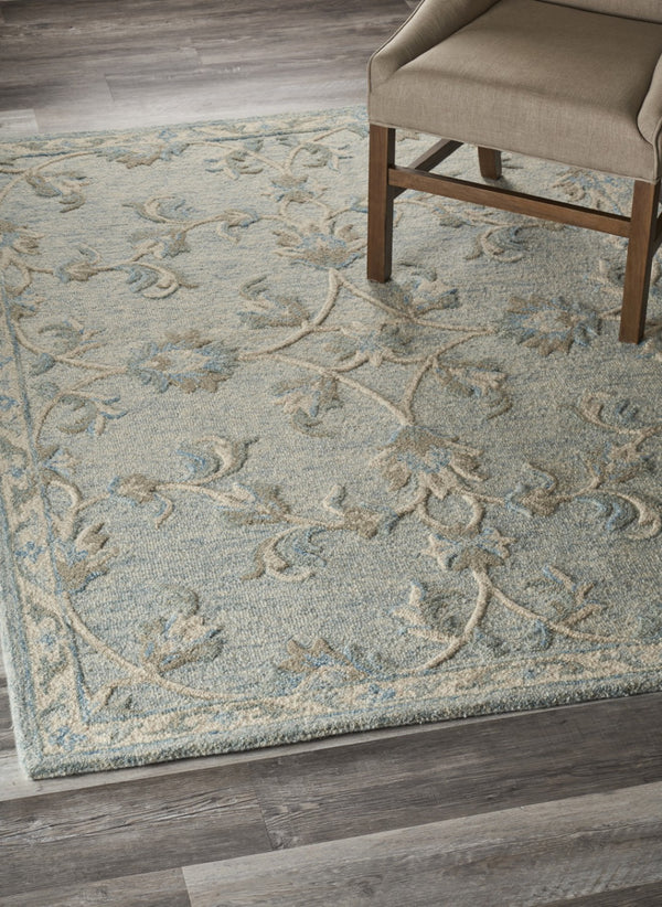 HomeRoots 7' Gray Wool Hand-Tufted Area Rug - Timeless Style and Comfort for Modern and Traditional Homes 5' X 7' Rectangle 396294