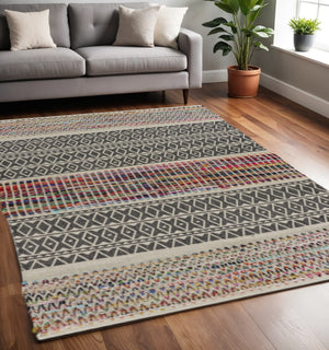 HomeRoots 5' Green Wool Hand-Tufted Rug - Timeless Elegance for Any Space, Durable, Soft, and Artisan Crafted 5' X 7' 396298