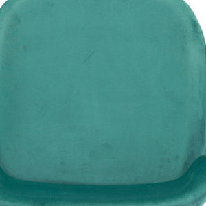 Homeroots 31" Green And Black Steel Low Back Bar Height Bar Chair   396384