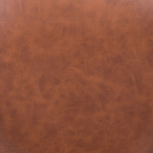 Homeroots Adjustable Height Brown And Black Steel Swivel Low Back Counter Height Bar Chair   396406