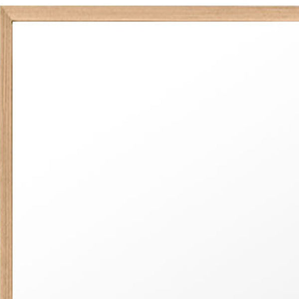 Homeroots Wooden Full Length Mirror Floor Mirror With Stand  Glass 396455