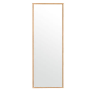 Homeroots Wooden Full Length Mirror Floor Mirror With Stand  Glass 396455