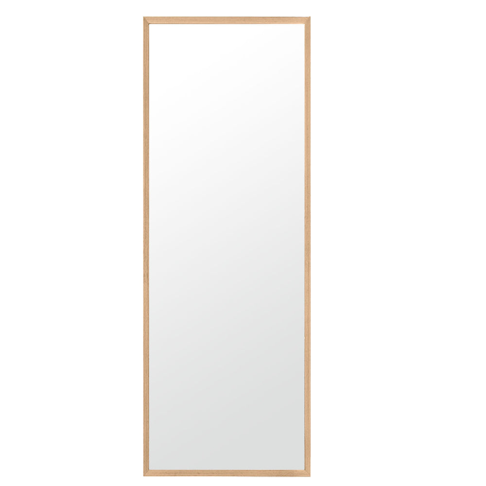 Homeroots Wooden Full Length Mirror Floor Mirror With Stand  Glass 396455
