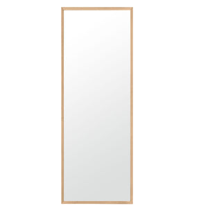 Homeroots Wooden Full Length Mirror Floor Mirror With Stand  Glass 396455