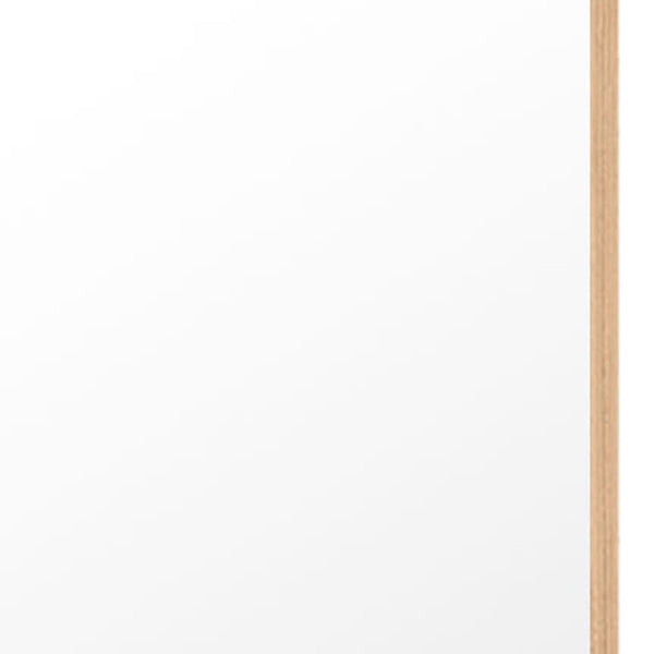 Homeroots Wooden Full Length Mirror Floor Mirror With Stand  Glass 396455