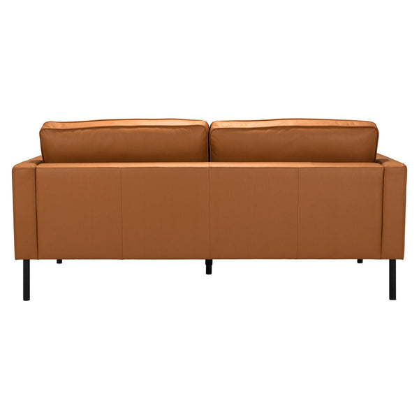 Homeroots 72" Brown Polyester Sofa With Black Legs   396466