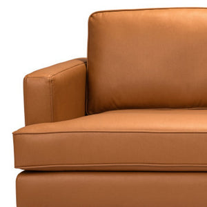 Homeroots 72" Brown Polyester Sofa With Black Legs   396466