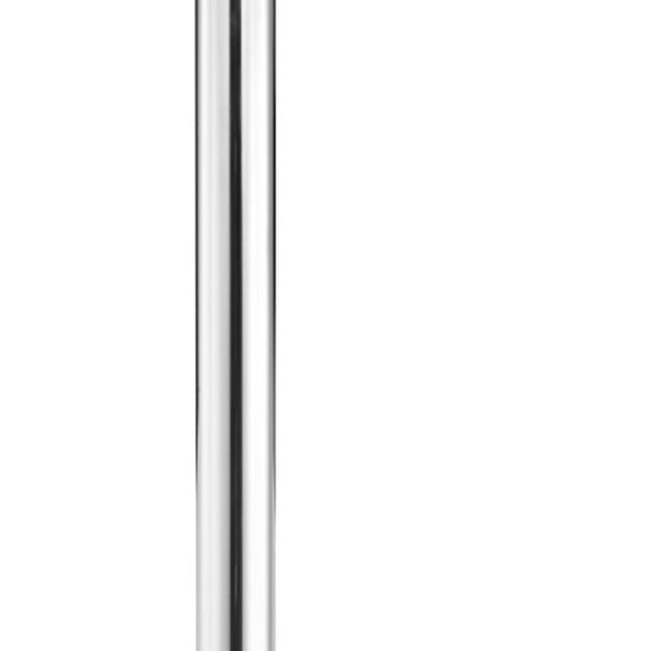 Homeroots 26" Brown And Silver Round Stainless Steel Pedestal Bar Table   396473