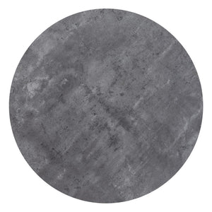 HomeRoots 32" Stylish Gray and Black Round Steel Bar Table – Modern Design for Home, Café, and Bistro Use! 396477