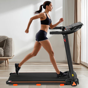 English Elm Treadmills Folding Home Fitness Machine 2.5hp Motor Shock Absorbing Belt Bluetooth Speaker N728P266573A