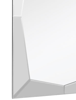 Homeroots 36" Clear Glass Framed Accent Mirror  Glass 396576