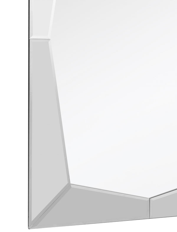 Homeroots 36" Clear Glass Framed Accent Mirror  Glass 396576