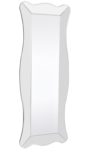 Homeroots 65" Clear Novelty Glass Framed Full Length Hanging Mirror  Glass 396577