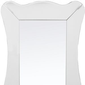 Homeroots 65" Clear Novelty Glass Framed Full Length Hanging Mirror  Glass 396577