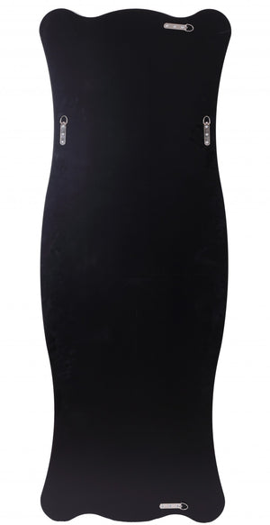 Homeroots 65" Clear Novelty Glass Framed Full Length Hanging Mirror  Glass 396577