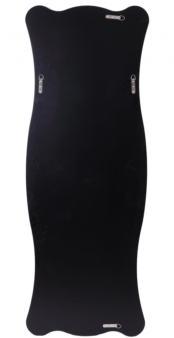 Homeroots 65" Clear Novelty Glass Framed Full Length Hanging Mirror  Glass 396577