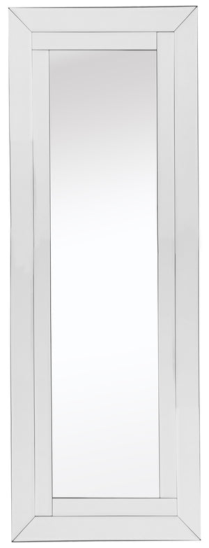 Homeroots 48" Clear Glass Framed Full Length Hanging Mirror  Glass 396578