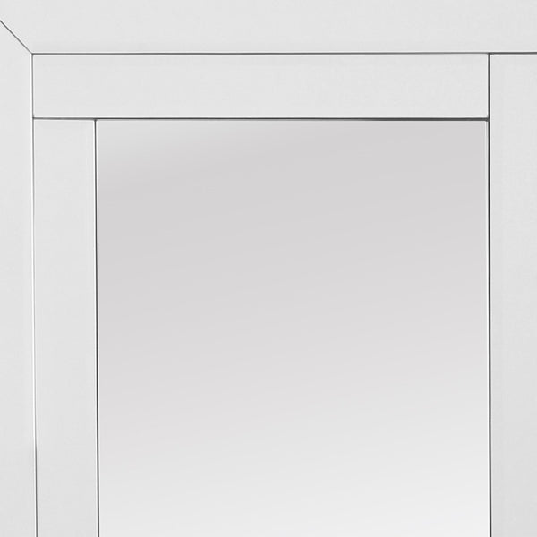 Homeroots 48" Clear Glass Framed Full Length Hanging Mirror  Glass 396578