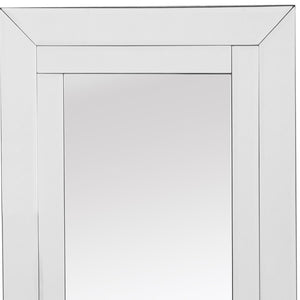 Homeroots 48" Clear Glass Framed Full Length Hanging Mirror  Glass 396578