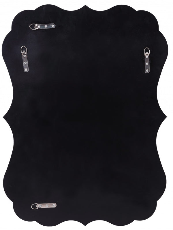 Homeroots 32" Clear Novelty Glass Framed Accent Mirror  Glass 396580