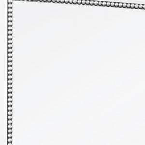 Homeroots 36" Silver Glass Framed Accent Mirror  Glass 396581