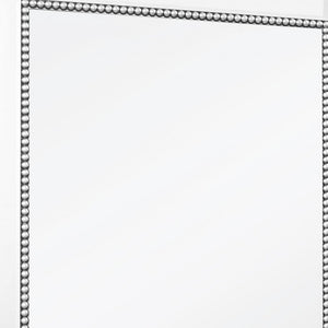 Homeroots 36" Silver Glass Framed Accent Mirror  Glass 396581