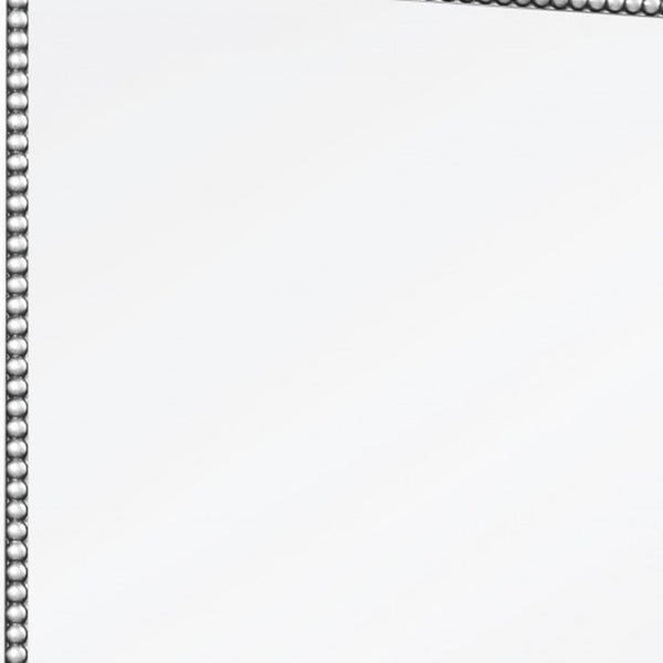 HomeRoots 36" Silver Glass Framed Accent Mirror - Modern Elegance, Versatile Design for Any Room's Décor! 396581