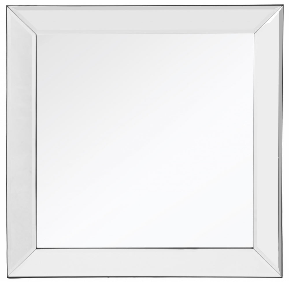 Homeroots Clear Square Accent Glass Mirror  Glass 396583
