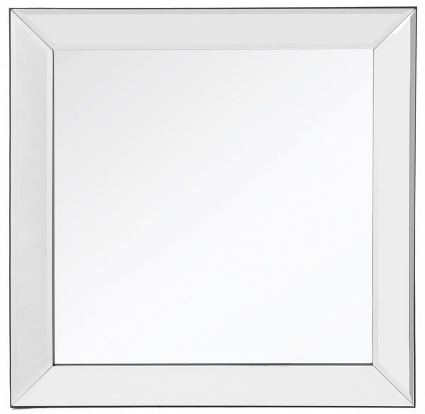 Homeroots Clear Square Accent Glass Mirror  Glass 396583