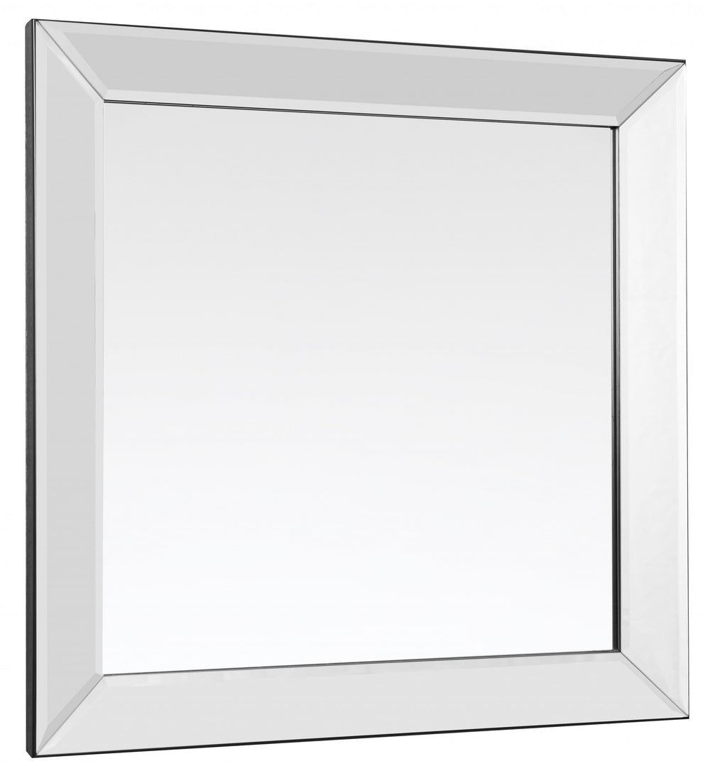 Homeroots Clear Square Accent Glass Mirror  Glass 396583
