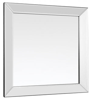 Homeroots Clear Square Accent Glass Mirror  Glass 396583