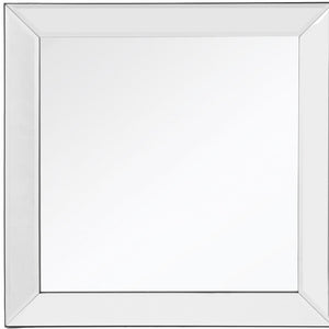 Homeroots Clear Square Accent Glass Mirror  Glass 396583