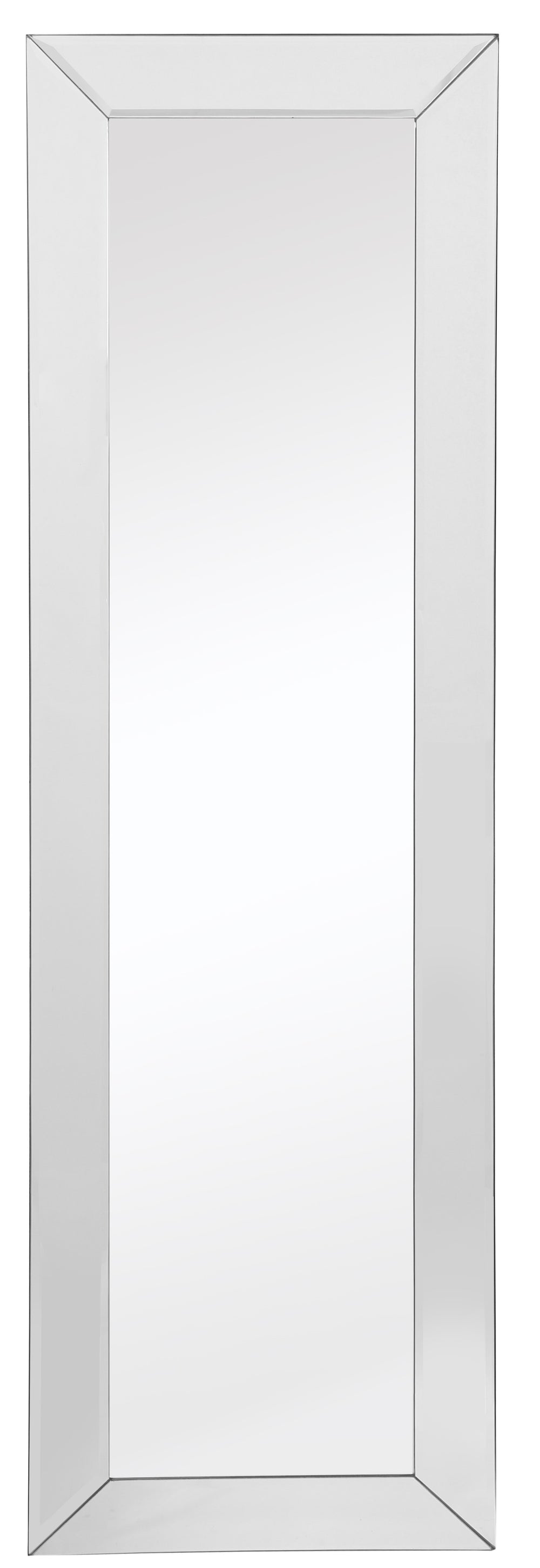 Homeroots Clear Rectangle Full Length Hanging Glass Mirror  Glass 396584