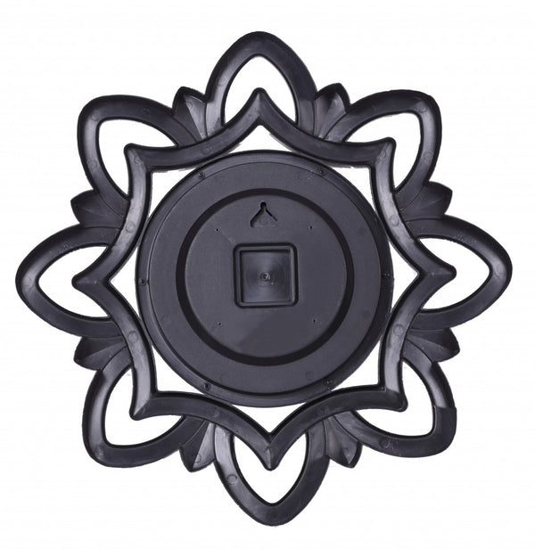 Homeroots Silver Glass Round Sunburst Mirror  Glass 396596