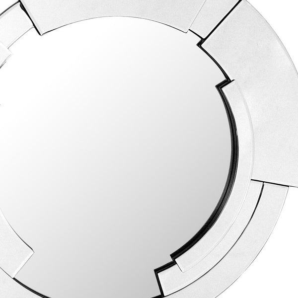 Homeroots Silver Expanse Wall Mirror  Glass 396598