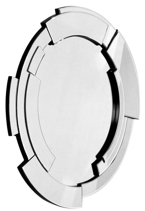 Homeroots Silver Expanse Wall Mirror  Glass 396598