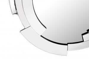 Homeroots Silver Expanse Wall Mirror  Glass 396598