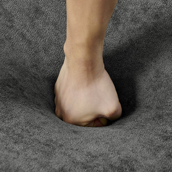 English Elm Modern Curved 4-Seater Sectional Sofa In Dark Grey Chenille – Minimalist Design, No Assembly Needed! W1413S00105