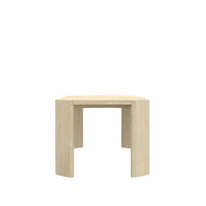 Alpine Furniture Sloane Extension Dining Table With 18" Pull-Out Leaf, Rounded Panel Legs, Warm Driftwood Finish Diftwood 3966-01