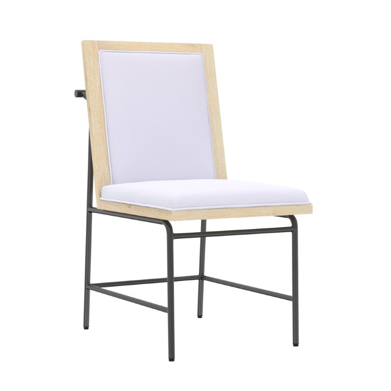 Alpine Furniture Sloane Driftwood Side Chairs Set Of 2 — Upholstered Polyester Comfort, Metal Legs, Fully Assembled 3966-02