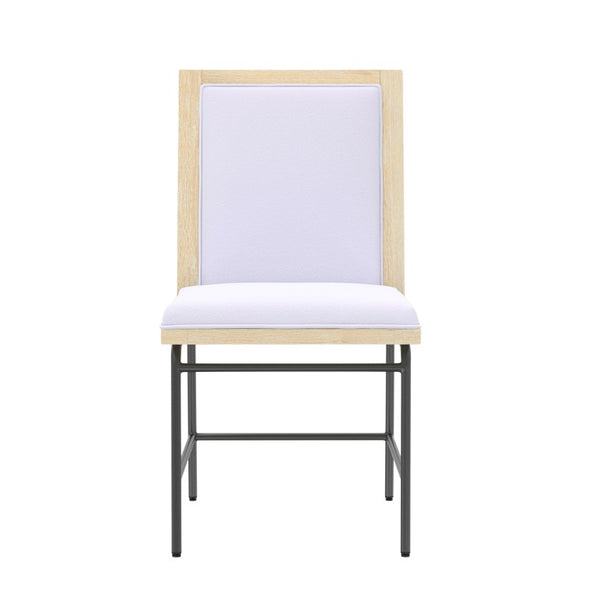 Alpine Furniture Sloane Driftwood Side Chairs Set Of 2 — Upholstered Polyester Comfort, Metal Legs, Fully Assembled 3966-02