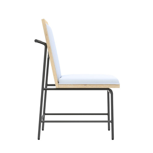 Alpine Furniture Sloane Driftwood Side Chairs Set Of 2 — Upholstered Polyester Comfort, Metal Legs, Fully Assembled 3966-02