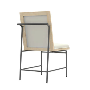 Alpine Furniture Sloane Driftwood Side Chairs Set Of 2 — Upholstered Polyester Comfort, Metal Legs, Fully Assembled 3966-02