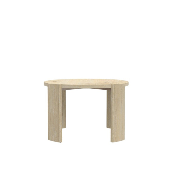 Alpine Furniture Sloane Round Dining Table For 4 — 47" Classic Driftwood Finish, Curved Legs, Cozy Conversation Hub Diftwood 3966-25