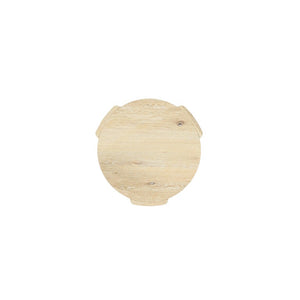 Alpine Furniture Sloane Driftwood 20" Round End Table — Compact Coastal Accent With Curved Legs, Lamp-Ready Surface 3966-62