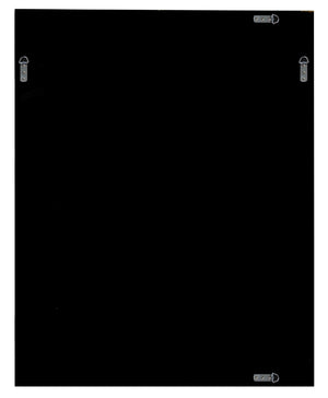 Homeroots Black Rectangle Accent Glass Mirror  Glass 396600