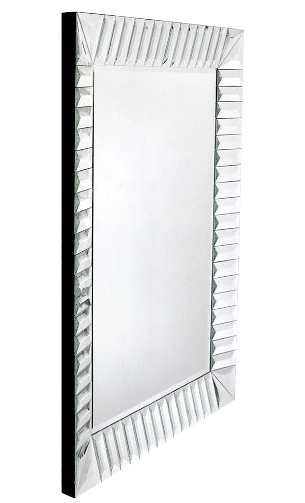 Homeroots 37" Clear Glass Framed Accent Mirror  Glass 396601