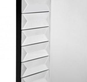 Homeroots 37" Clear Glass Framed Accent Mirror  Glass 396601