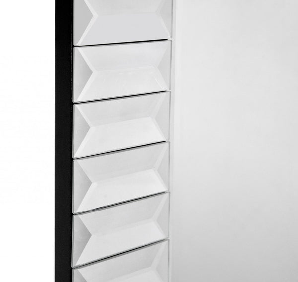 Homeroots 37" Clear Glass Framed Accent Mirror  Glass 396601