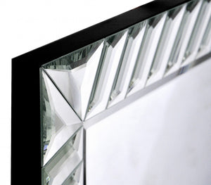 Homeroots 37" Clear Glass Framed Accent Mirror  Glass 396601